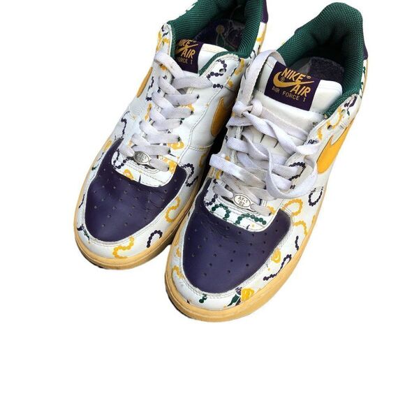 Vintage 2004 Nike Air Force 1 Low Mardi Gras Size 8.5 - Picture 6 of 16